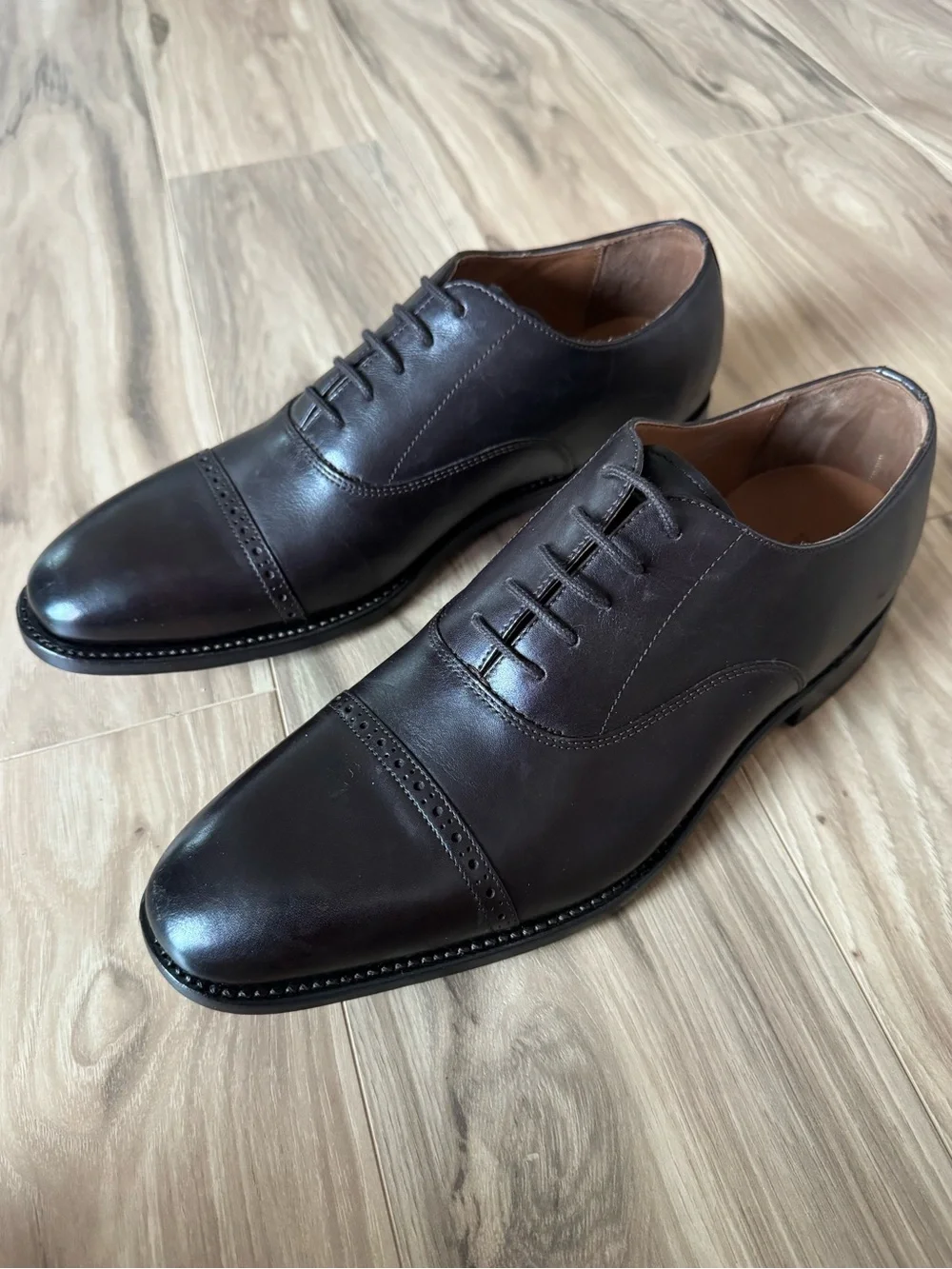 Allen Edmonds Brady Cap Toe Oxford in Chestnut